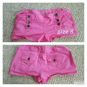 Hot pink shorts