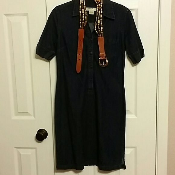 《BUNDLE JEAN DRESS WITH BELT 》