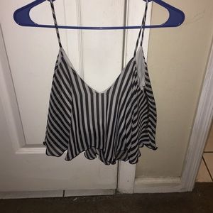 Striped crop top