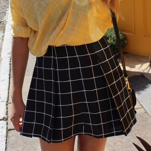 Urban Outfitters Checkerboard Skater Skirt