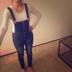 Cute denim overalls