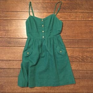 Green Linen Sundress from Urban Outfitters
