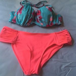 Flower bathing suit ( 2 piece )