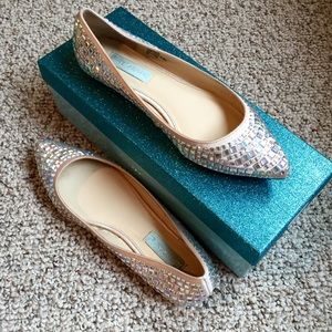Betsey Johnson sparkle flats