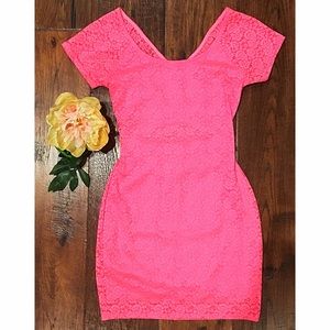 Forever21 Neon Pink Dress