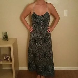 SOLD Flirty Maxi with a sexy back!