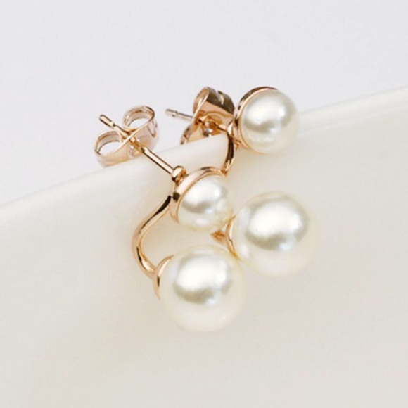 Pearl Double Earrings