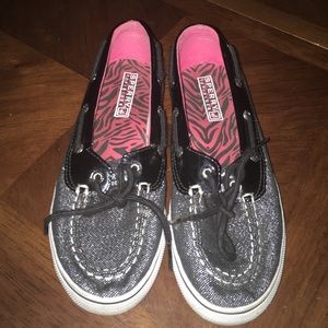 🎉🎉SALE-Sparkly black Sperrys! Only for this week