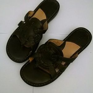 72hr PRICE DROP!! Dk Brown BORN Sandals