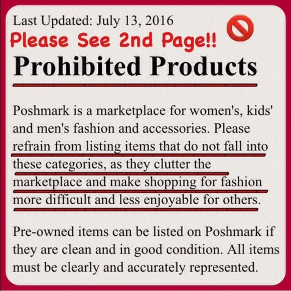 Poshmark Other - 🚨NEW POSHMARK POLICY🚨