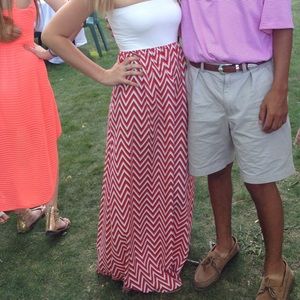 Sis Sis strapless maxi dress