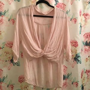 Silence + noise pink top XS