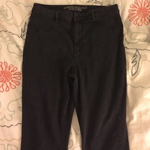 American eagle black high rise jeggings