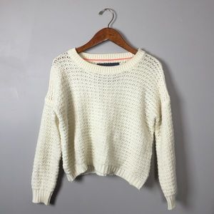 Cotton On Cream Knitted Cropped Sweater