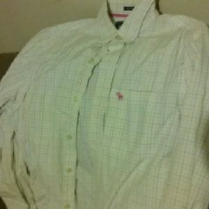 Mens abercrombie and fitch button down shirt