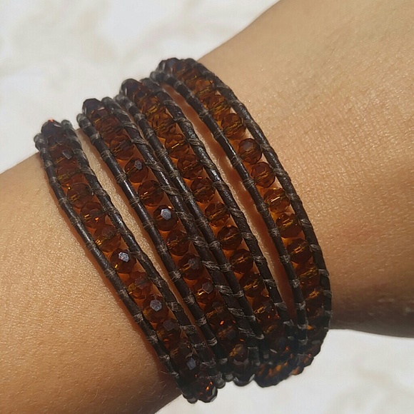Leather wrap bracelet
