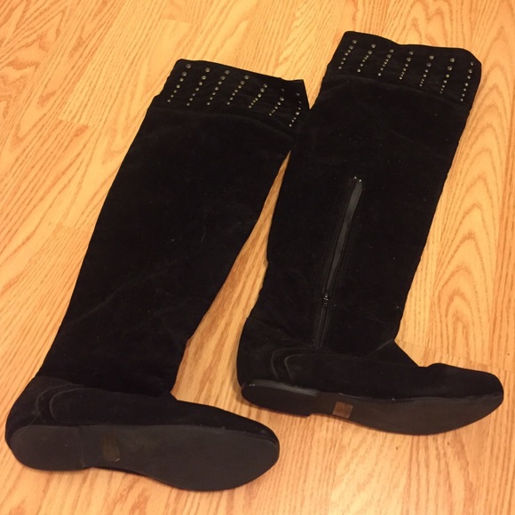 Black over the knee boots