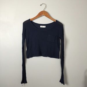 Semi-Sheer Hollister Cropped Sweater