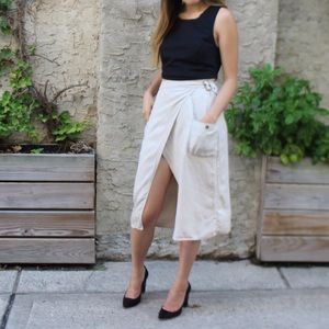 Urban Outfitters Khaki Skirt with Slit