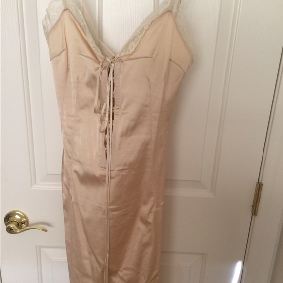 D&G champagne and lace dress