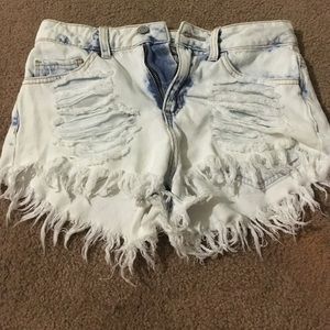 Cello High wasted jean shorts, size small