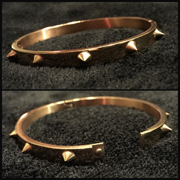 Multi-Stud Bangle - Rose Gold - Picture 2 of 4