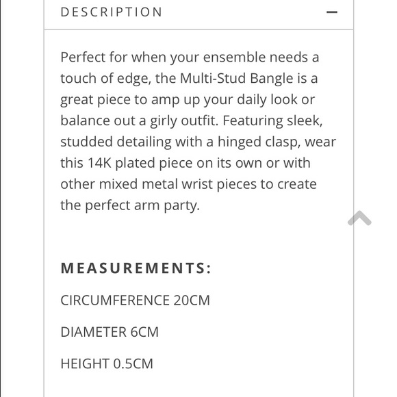 Multi-Stud Bangle - Rose Gold - Picture 4 of 4