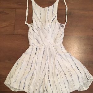 LF Spring 2016 blue and white high neck romper