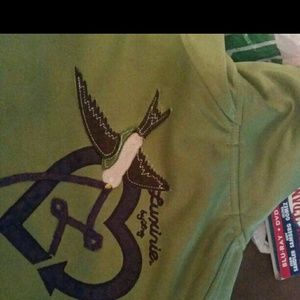 Women's beautiful LRG chartreuse green jacket
