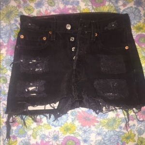 Levis high waisted shorts