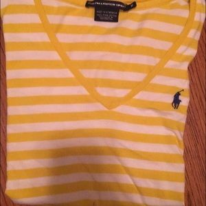 RALPH LAUREN SPORT V NECK TEE SIZE M