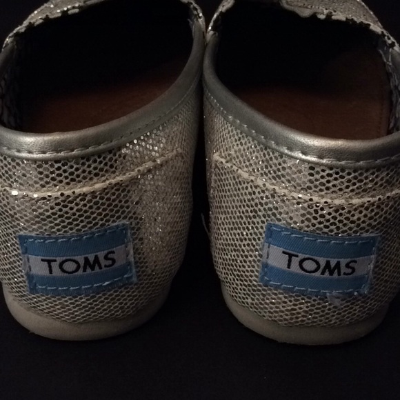Silver glittery TOMS - Picture 3 of 4