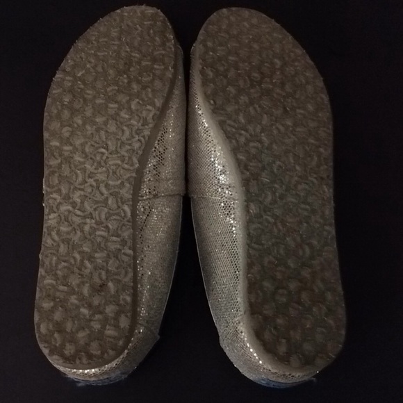 Silver glittery TOMS - Picture 4 of 4