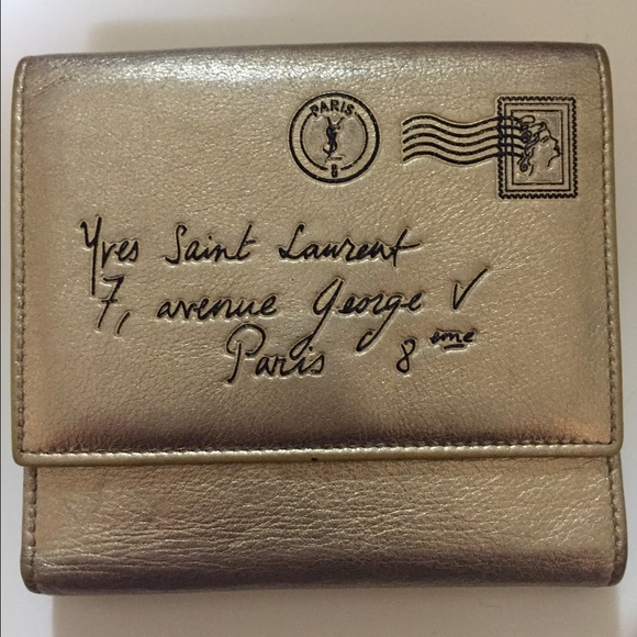 Authentic YSL Y-mail Classic Short Wallet