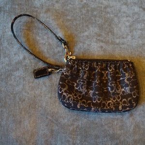 Genuine Black Coach Wristlet