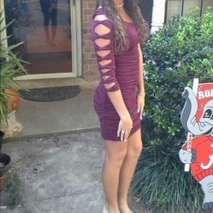 Burgundy/Glitter Homecoming Dress!