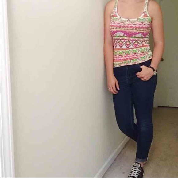 Tribal print tank top