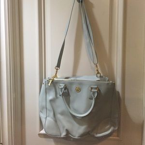 Tory Burch light blue bag