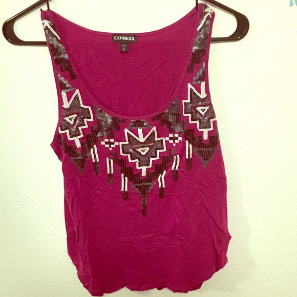 Bright pink tank top - Picture 1 of 4