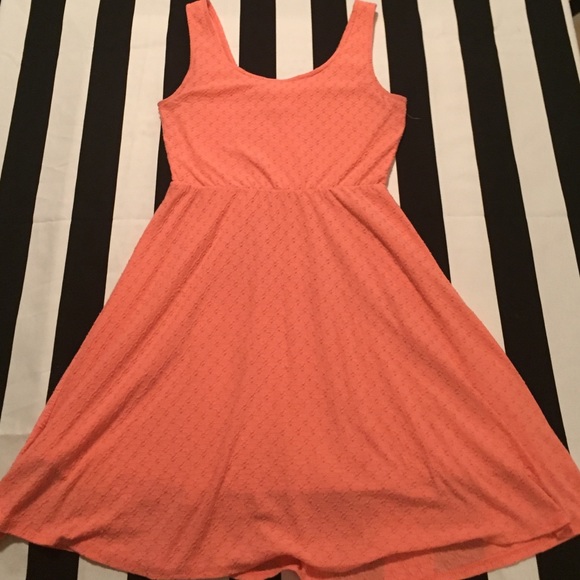 Peach colored dress