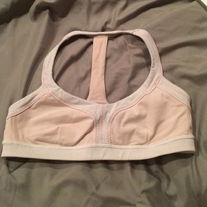 Lulu Light Pink and White Bra