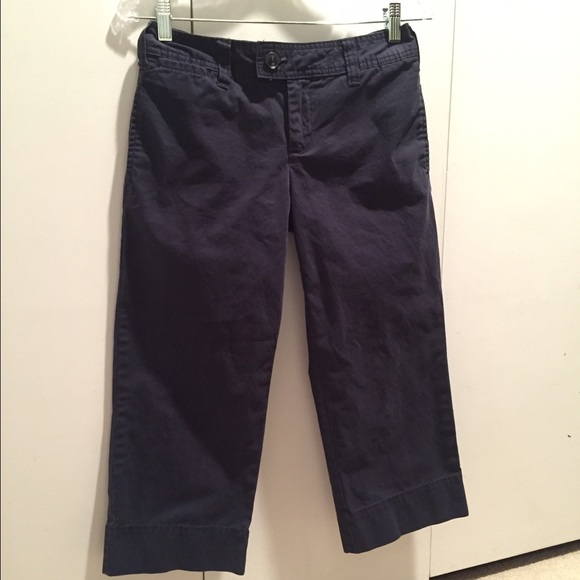 Navy capri dress pants