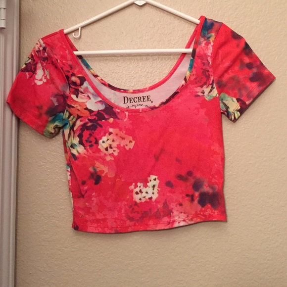 Bright Days Flower Crop top!