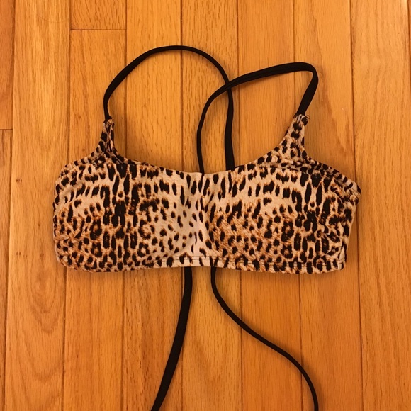 Xhilaration Cheetah Bathing suit top