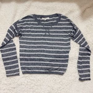 Loft Grey Striped Shirt