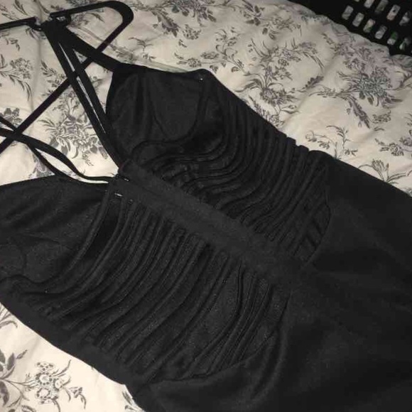 Windsor - Midi Caged Deep-V Dress - Picture 2 of 4