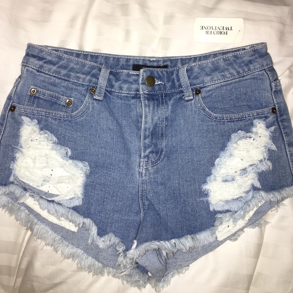 Distressed Lace Shorts