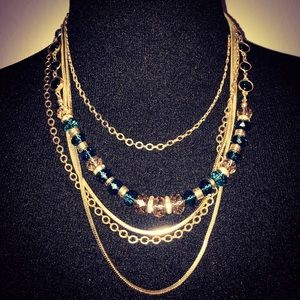 Multi layer beautiful beaded necklace