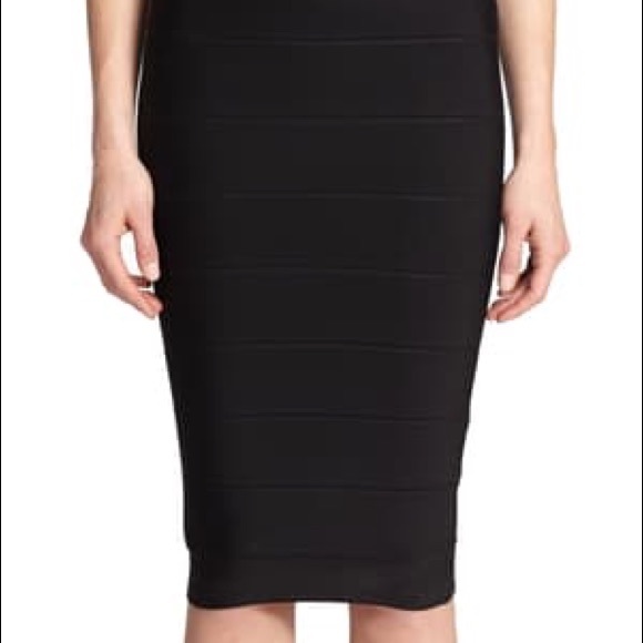 SALE! BCBG bandage black pencil skirt knee length