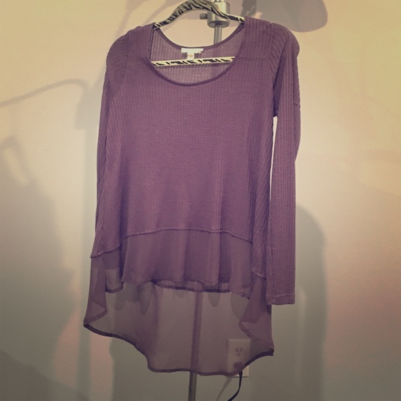 purple long sleeve